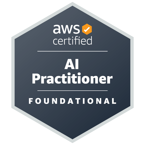 AWS Certified AI Practitioner Certification badge